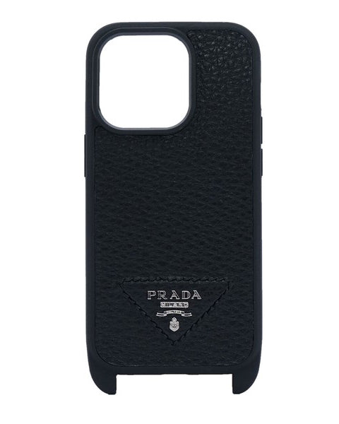 PRADA_サファイアーノレザーiPhoneケース