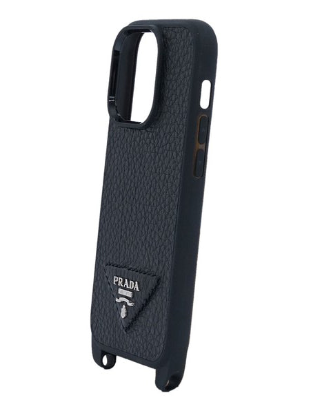 PRADA_サファイアーノレザーiPhoneケース