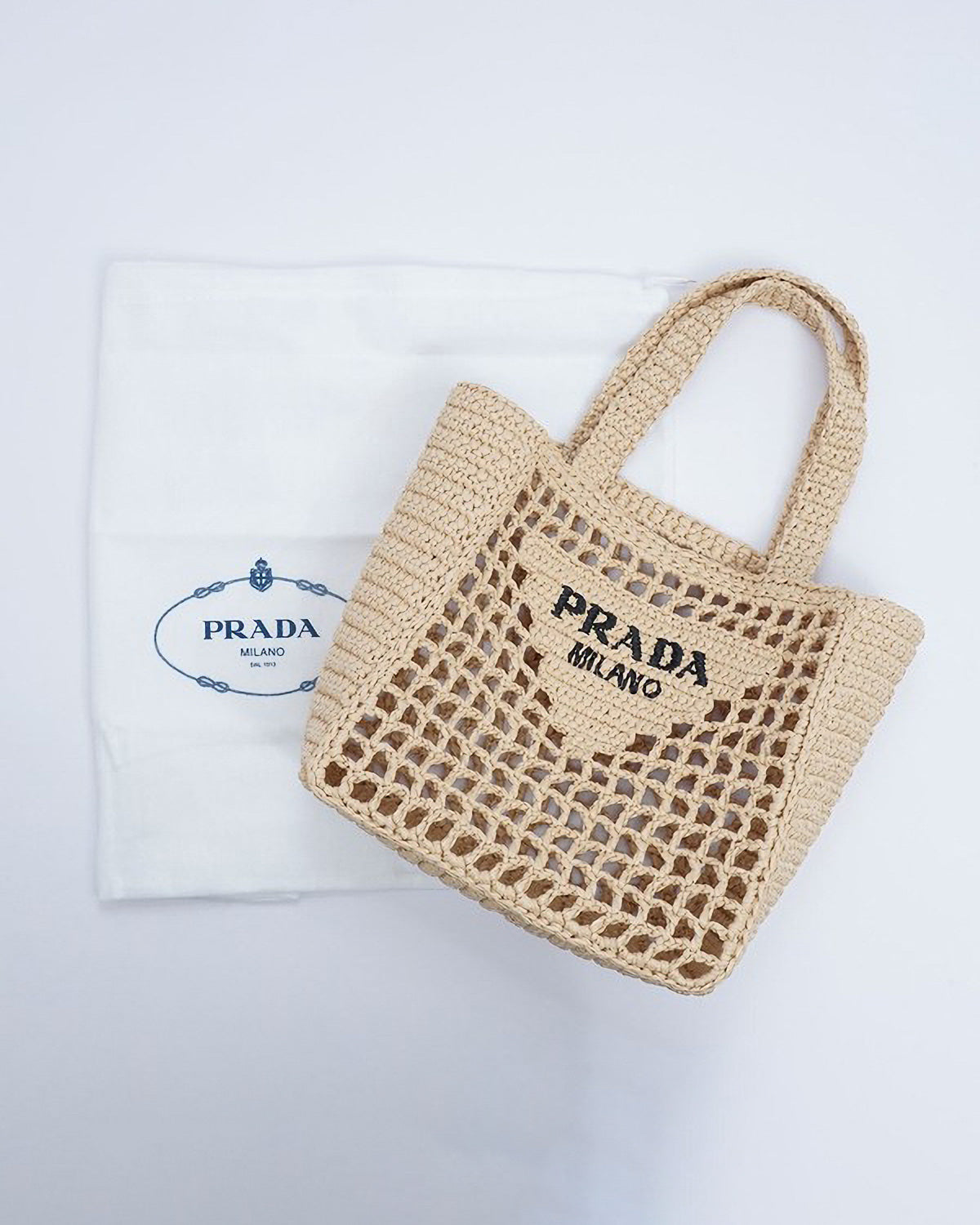 PRADA_LEFUAラフィアバッグ