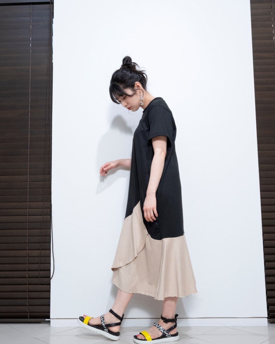 つぼみティアードドッキングTeeワンピ